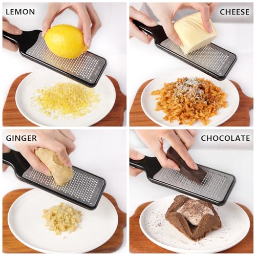 Citrus Lemon Zester & Cheese Grater with Container