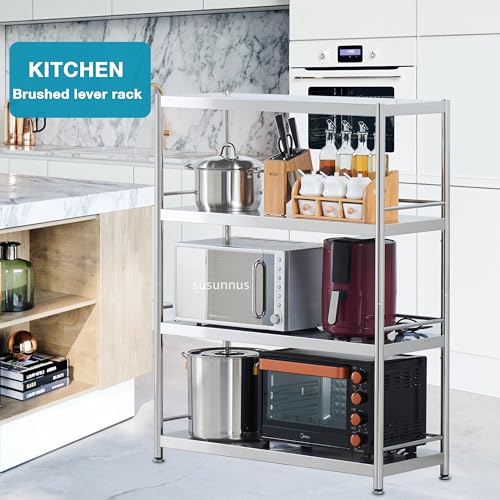 Stainless Shelving with Guardrails