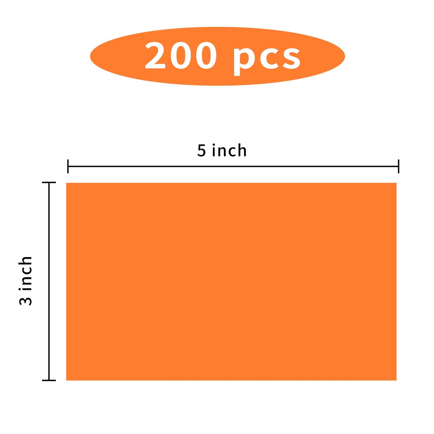 3"X5" Rectangle Colored Labels