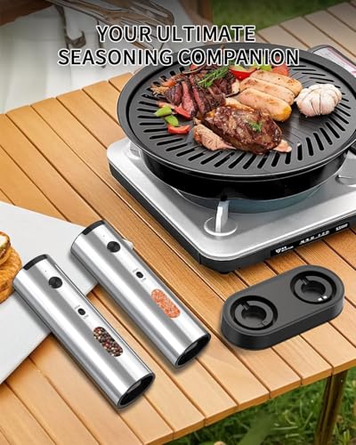 Rechargeable Electric Salt and Pepper Grinder Set