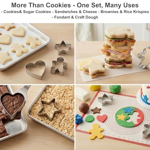 6 Pcs Geometric Plaque Cookie Cutter Set