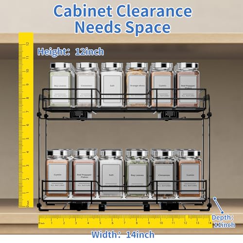 2 Tier Pull Out Spice Rack