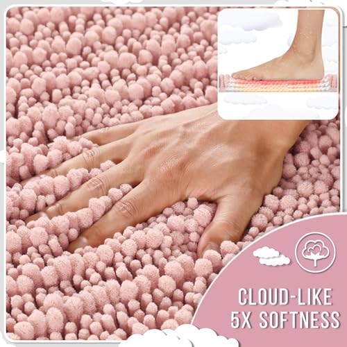 Large Bathroom Rugs Non Slip Washable 36x24 Inch (6.0333 Sq Ft)