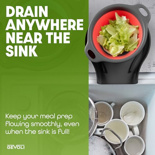 Collapsible Colanders with Self