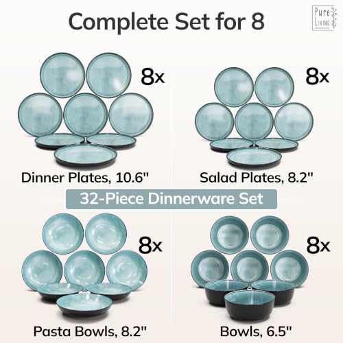 32 Piece Stoneware Dinnerware Set for 8 (32 Count)