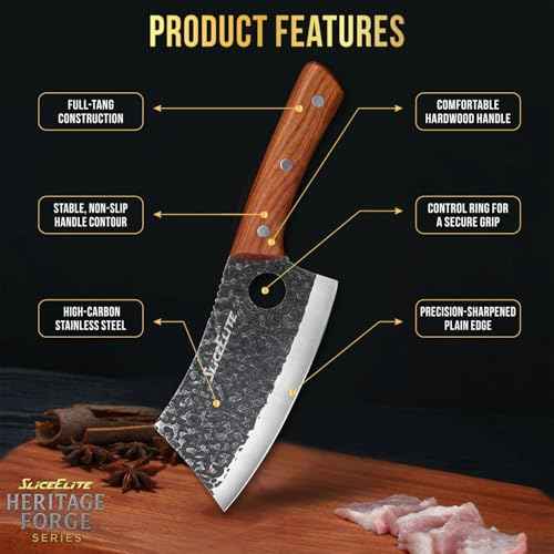 2PCS Hand Forged Butcher Knife Set (2 Count)