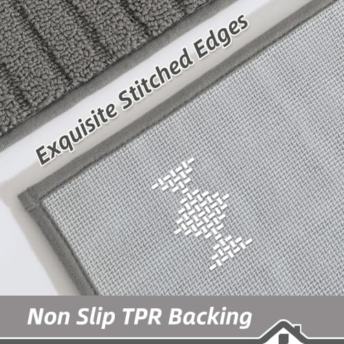Kitchen Rugs Non Slip Washable 2PCS