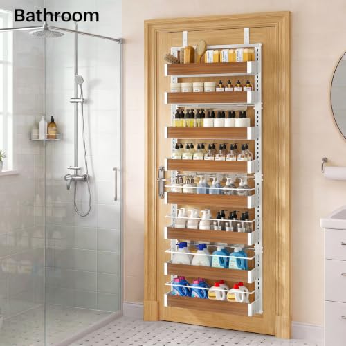 8 Tiers Wooden Over the Door Organizer