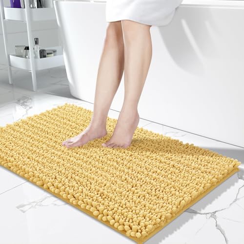 Long Bathroom Rugs Non Slip Washable 44x24 Inch