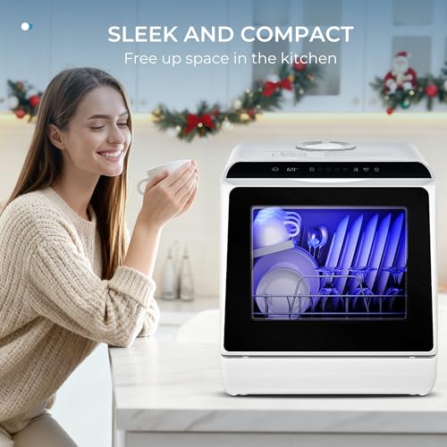 6 Programs Countertop Dishwasher Portable
