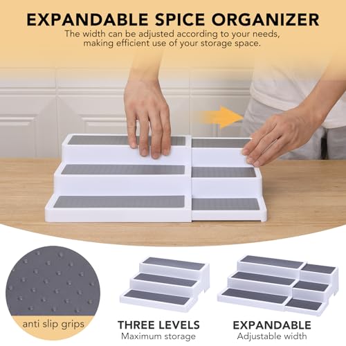 3 Tier Expandable Spice Rack (2 Count)