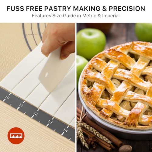 36"x24" Extra Thick Silicone Baking Mat for Pastry and Bread
