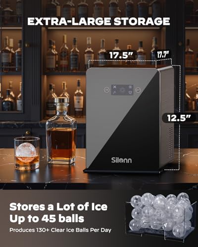 2" Sphere Clear Ice Maker Countertop (144 Count)
