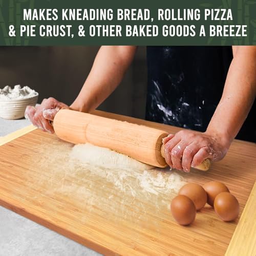 ENORMOUS 30 x 20 Organic Extra Large Cutting Board with Lifetime Replacements