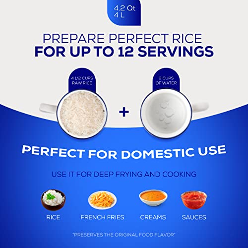 4.2 QT / 4 Liter) Caldero Pot with Lid, Cast Aluminum Rice & Cooking Pot, 12 Cup Capacity for Rice, Beans, Soups, Stews, Frying & Everyday Family Cooking