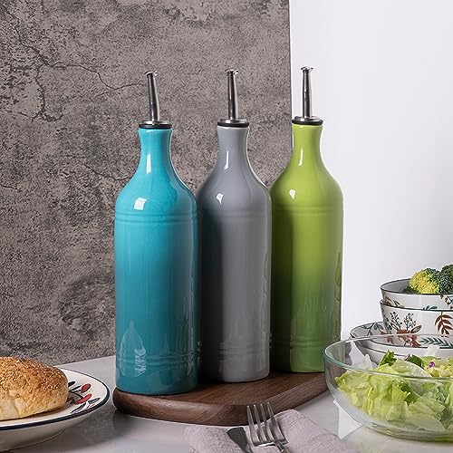 Sweejar Large Ceramic Olive Oil Dispenser Bottle