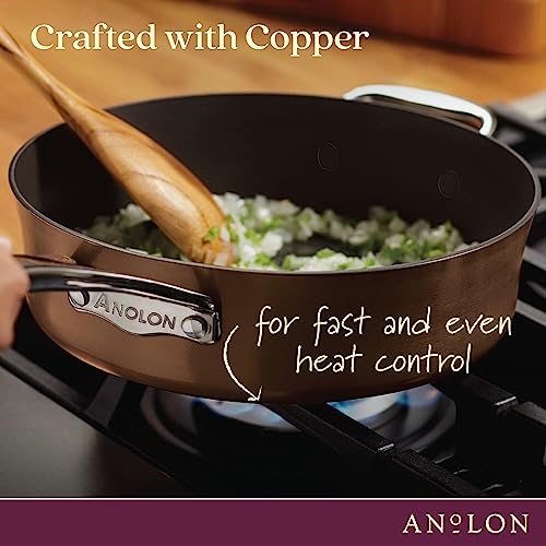 83852 Nouvelle Copper Hard Anodized Nonstick Cookware Set