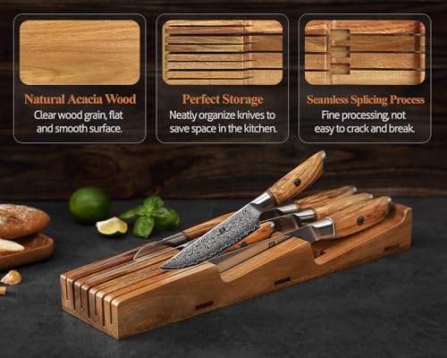 In drawer Knife Block