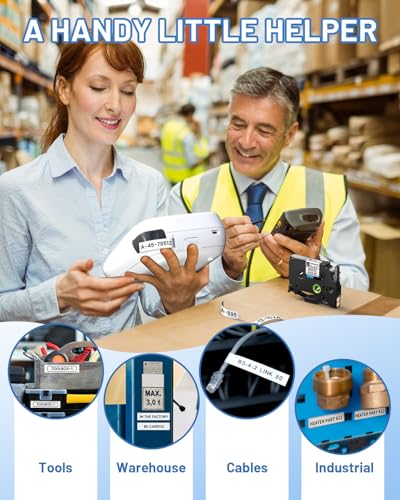 D210S Label Maker Machine with Tape