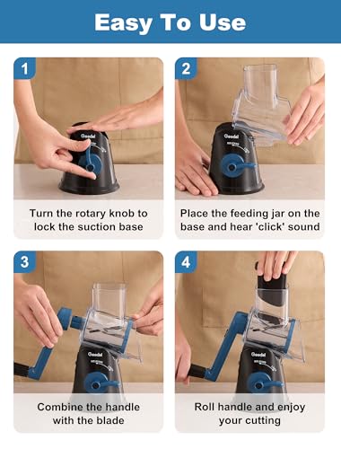 Rotary Cheese Grater Hand Crank