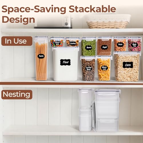 Airtight Food Storage Containers with Lids 7size 11Pack (11 Count)
