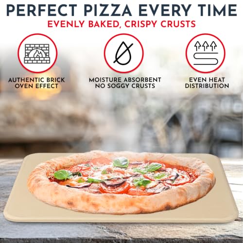 Large Pizza Stone for Oven and Grill