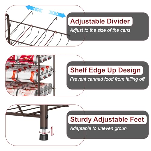 Can Rack Organizer Soda Can Storage Drink Holder for Pantry