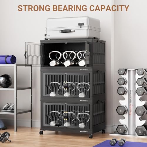 400Qt Stackable Storage Bins with Lid (5 Count)