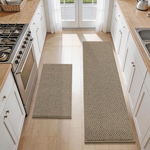 Kitchen Rugs Set of 2 Non (10.62 Sq Ft)