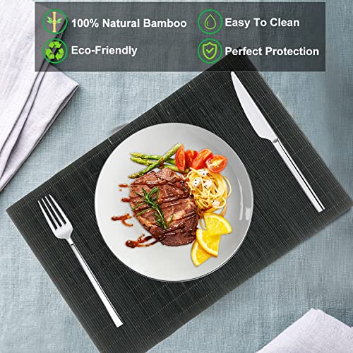 12 Pack 17.7x11.8 Bamboo Placemats (12 Count)