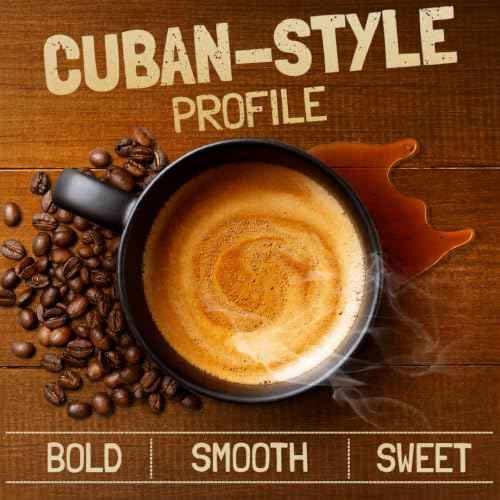 Decaf Dark Roast 12oz Bag Cafe Swiss Water Decaffeinated Cubano Roast 100% Arabica Whole Coffee Beans (12 Ounce)