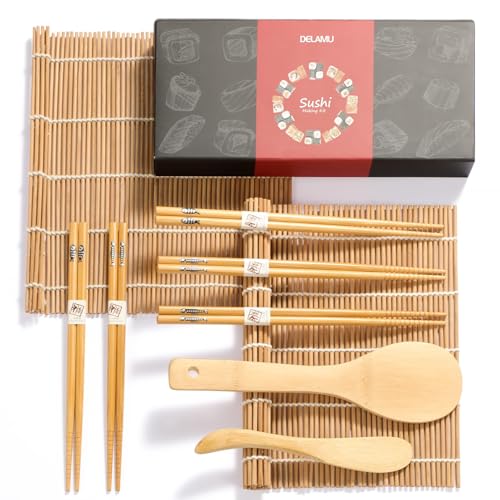 Bamboo Sushi Making Kit 9 in 1 for Sushi Beginners