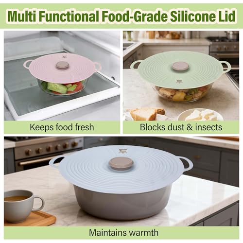Silicone Lids for Bowl 3 Pack (3 Count)