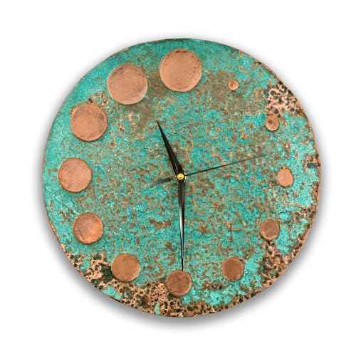 Handmade Copper Wall Clock Artisan Touch in Every Piece