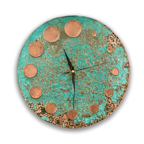 Handmade Copper Wall Clock Artisan Touch in Every Piece