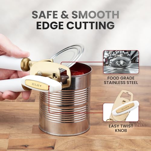 Heavy Duty Stainless Steel Can Opener Manual with Bottle Opener