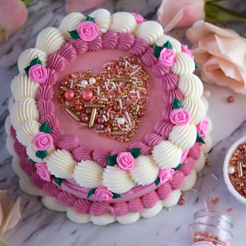 Vintage Rose Gold Sprinkle Mix (4 Ounce)