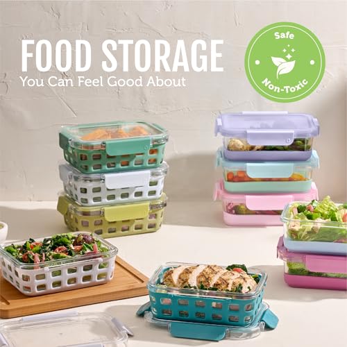 Duraglass 3.4 Cup Glass Meal Prep Containers (5 Count)