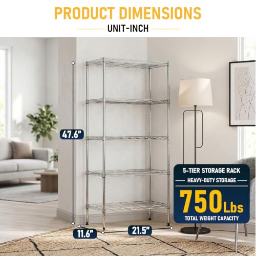 5 Tier Wire Shelf