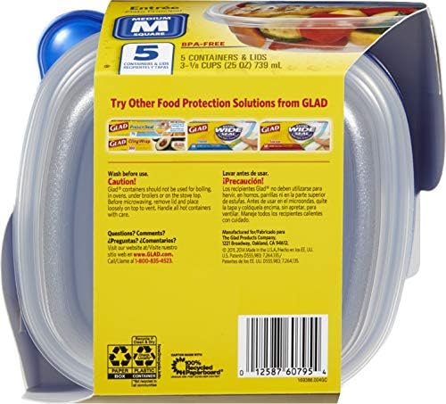 GladWare Entree Food Storage Containers with Lids (30 Count)