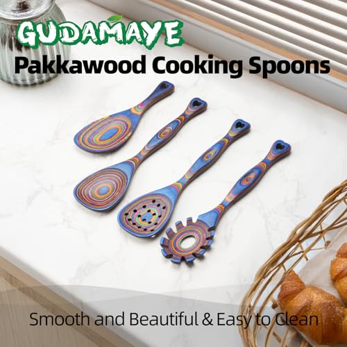 Pakkawood Wooden Cooking Utensils Set 7 (7 Count)