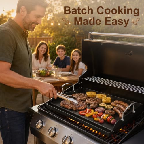17" x 13" Nonstick Coated Cast Iron Grill Griddle