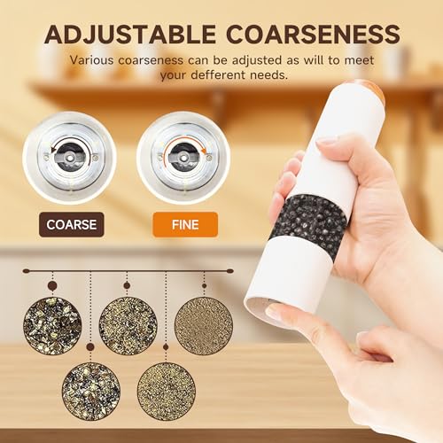 Electric Salt and Pepper Grinder Set