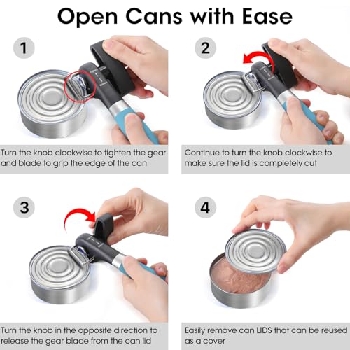 Can Opener Manual Side Safe Cut Can Opener Smooth Edge