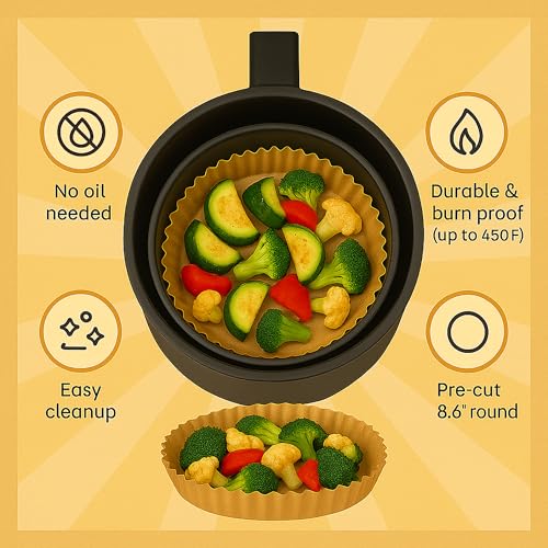 Air Fryer Paper Liners (125 Count)