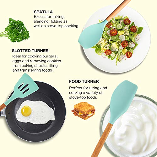 Silicone Cooking Kitchen Utensils Set
