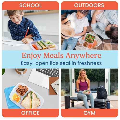 Easyboxes Original Stackable Lunch Boxes (4 Count)