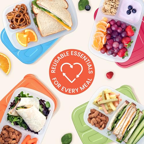 Easyboxes Original Stackable Lunch Boxes (4 Count)