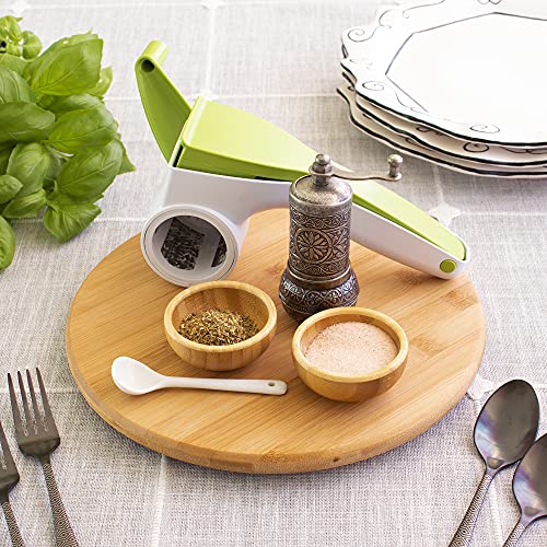 10 Inch Bamboo Lazy Susan Turntable for Kitchen