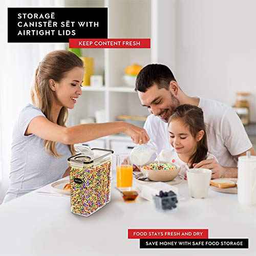 Cereal Containers Storage 3 Pack 135 fl. oz Cereal Dispenser Countertop (3 Count)